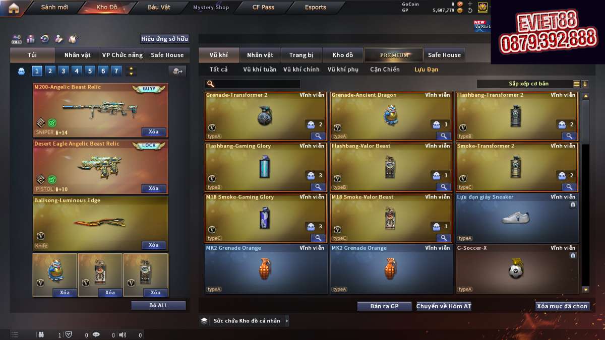 shop acc cf uy tin gia re